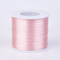 Gioielliere circa 65 yarde filo elastico lucido tratto 0.8mm filo di  poliestere lavorazione filo fai da te per braccialetti creazione di  gioielli con pietre preziose perline cucito artigianale - colore rosa  all'ingrosso 