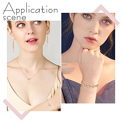 60 шт. 3-х цветные латунные соединительные звенья&nbsp;KK-PH0002-34