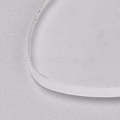 Pendentifs en acrylique blanc transparent&nbsp;TACR-WH0002-06