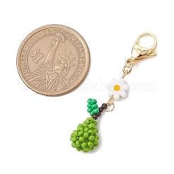 Decorazioni pendenti con frutti in perline di vetro&nbsp;HJEW-MZ00153