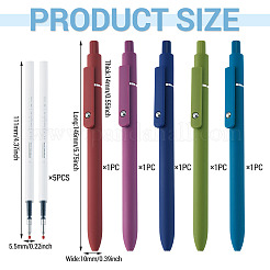 5 stylo gel en plastique&nbsp;AJEW-TA0003-45C