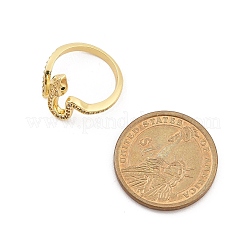 Кольца-манжеты из латуни с микро-паве и прозрачным циркониевым покрытием для женщин&nbsp;RJEW-M028-108G