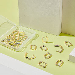 10 пара латунных серег-колец Huggie Hoop&nbsp;EJEW-ME0001-08G