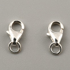 Fermoir mousqueton en argent sterling&nbsp;STER-WH0008-12A-S