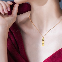 20 pendentif en acier inoxydable 304 avec placage ionique (IP)&nbsp;FIND-SZ0006-03G