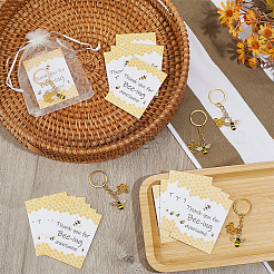 24 llavero de aleación de esmalte con forma de abeja.&nbsp;KEYC-AR00009