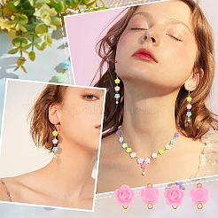 200 шт. непрозрачные акриловые бусины-соединители&nbsp;FIND-HY0001-30