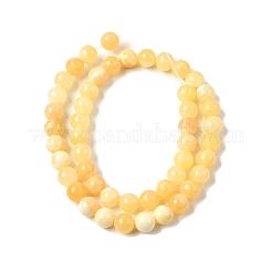 Естественный желтый нефрит бисер нитей&nbsp;G-Q462-8mm-36