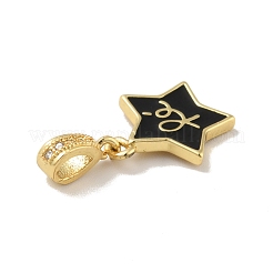 Латунные микро проложить кубического циркония подвески&nbsp;KK-B059-38G