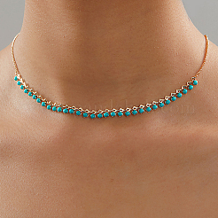 Шикарные латунные эмалевые звенья цепи ожерелья для женщин&nbsp;BL9901