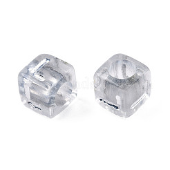 Прозрачных бусин акриловые покрытия&nbsp;TACR-N010-003B