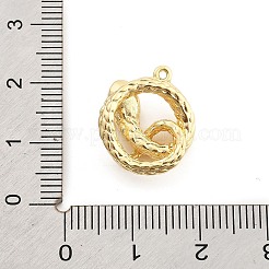 Pendentifs avec zircon cubiques à micro-pavés en laiton&nbsp;KK-M321-01G-G01