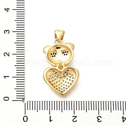 Покрытие стойки латунь микропаве прозрачные подвески из кубического циркония&nbsp;KK-M309-39E-G