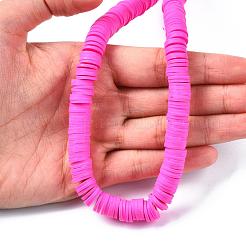 Плоские круглые бусины из глины ручной работы полимерные&nbsp;CLAY-R067-10mm-31