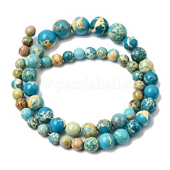 Jaspe impérial naturel brins de perles graduées&nbsp;G-A323-C03-01E