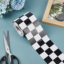 20 m Schottenmuster-Papierband mit Pinnwandrändern&nbsp;DIY-WH0349-525