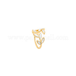 Manschettenringe aus Emaille mit Blattmotiv&nbsp;FS-WG02ED7-01