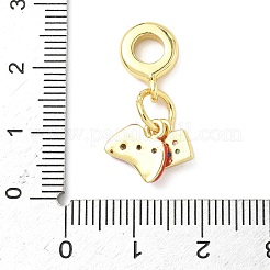 Латунные эмалированные европейские подвески с подвесками&nbsp;KK-I355-22G-01