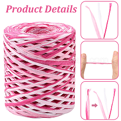 Сегментированные окрашенные шнуры из рафии для поделок своими руками&nbsp;OCOR-WH20020-27A