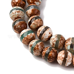 Тибетский стиль бусины дзи нити&nbsp;X-G-I386-A01-8mm-01-A