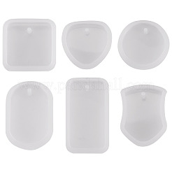 12 Stück 6 Stile DIY Anhänger Silikonformen&nbsp;DIY-TA0015-35