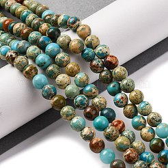 Gefärbte natürliche Regalit/Imperial Jaspis/Meeressediment Jaspis Perlen Stränge&nbsp;G-B124-C02-06