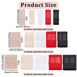 15 шт. 15 стиля 2 ряда x 2/3/4 крючка полиэстеровый удлинитель бюстгальтера для нижнего белья&nbsp;DIY-BC0012-41