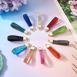 11 шт. 11-цветная фурнитура для брелока из сплава со стразами&nbsp;FIND-BT0001-38B