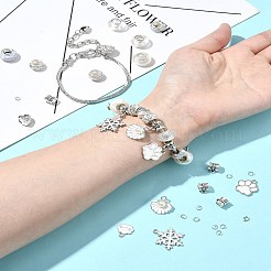 Наборы для изготовления браслетов в европейском стиле из латуни и сплава своими руками&nbsp;DIY-FS0007-22