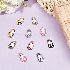 48шт 6 стиля подвески из сплава с эмалью&nbsp;ENAM-DR0001-05