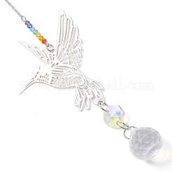 4 шт. стеклянные каплевидные подвесные ловцы солнца&nbsp;HJEW-JM04654