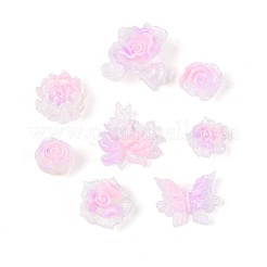 Кабошоны из светящейся цветочной смолы&nbsp;CRES-T025-10C