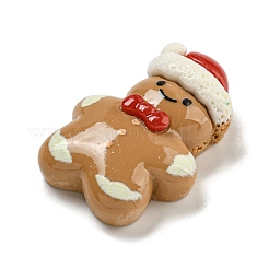 Рождественские кабошоны из непрозрачной смолы для декодирования&nbsp;LS-RESI-U006-02A