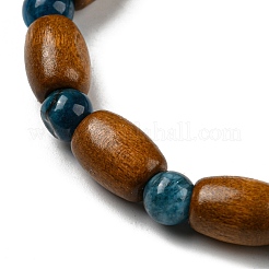 Ensemble de bracelets extensibles en pierre naturelle et perles de bois 6pcs 6 styles&nbsp;BJEW-SZ0001-86
