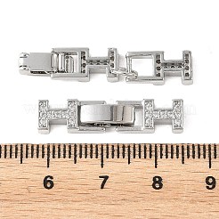 Klappverschlüsse aus Messing mit Mikropavé-Fassung und klaren Zirkonia&nbsp;XGRQ5K377-843P