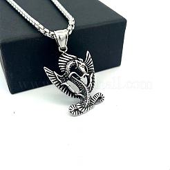 Ретро-подвеска в виде мифического дракона из нержавеющей стали 304 для мужчин и женщин.&nbsp;XN5499