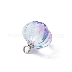 Anhänger aus transparentem Glas mit Sprühfarbe&nbsp;PALLOY-JF03496-02