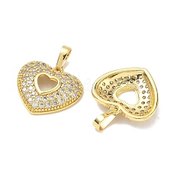 Valentinstag Messing Micro Pave klare Zirkonia Anhänger&nbsp;KK-C257-01G