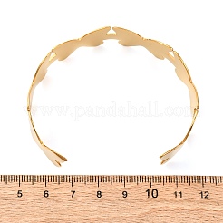 Браслеты-манжеты из нержавеющей стали 304 для женщин&nbsp;BJEW-Q045-02A-G