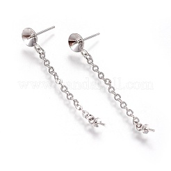 Fornituras de aretes de latón&nbsp;LS-EJEW-J097-J01-P