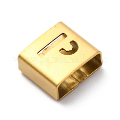 Placcatura ionica (ip) 304 acciaio inossidabile quadrato charms scorrevoli&nbsp;STAS-L132-24P-G