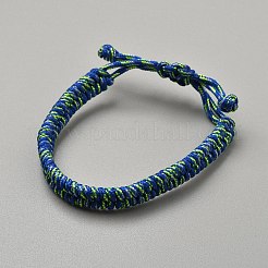 12 pz 12 colori braccialetto di corda di poliestere di sopravvivenza per escursionismo campeggio all'aperto&nbsp;BJEW-WH0031-008