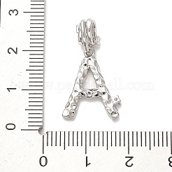 Ciondoli pendenti europei in ottone placcato a cremagliera con micro pavé di zirconi cubici&nbsp;KK-L210-015P-A