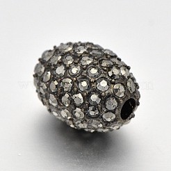 Canna di fucile grado di lega tono strass perle ovali&nbsp;RB-J323-02
