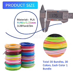 30 Bündel 30-Farben-3D-Druckstift-Filament&nbsp;DIY-WH0021-40