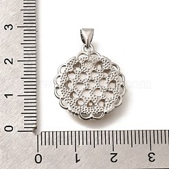 Pendentifs en laiton sculptés en coquillage naturel&nbsp;KK-Z091-07P-03
