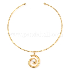 Gargantilla abierta con colgante de acero inoxidable 304 para mujer&nbsp;NJEW-Z046-07G-02