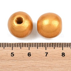 Perline europee in legno verniciato spray&nbsp;WOOD-G029-08B