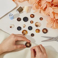 140 шт. 14-х стильная кнопка из смолы BUTT-HY0001-04