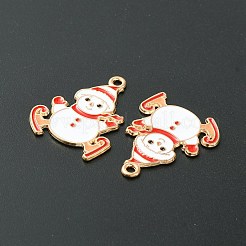 Рождественские эмали сплава подвески&nbsp;ENAM-D047-07G-09